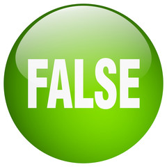 false green round gel isolated push button