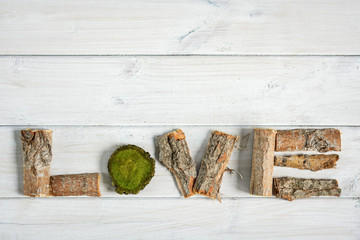 Letters on the board.