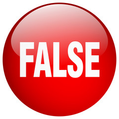 false red round gel isolated push button