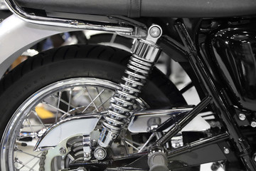 Fototapeta na wymiar motorcycle shock absorber