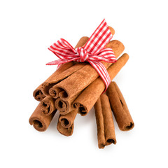 Cinnamon Sticks Isolated on White