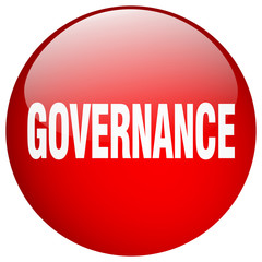 governance red round gel isolated push button