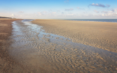 Fototapeta na wymiar Sea view of the North Sea.