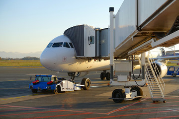 avion de ligne embarquement