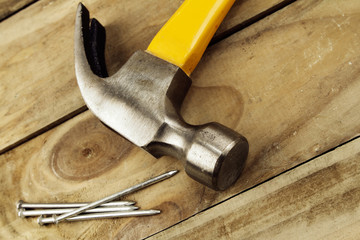 Hammer and nails
