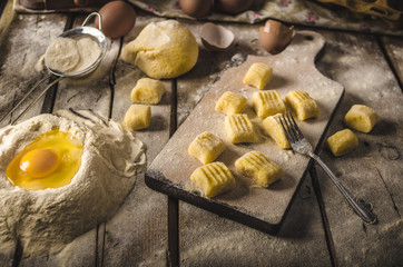 Homemade potato gnocchi
