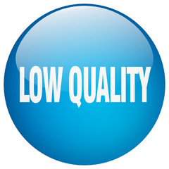 low quality blue round gel isolated push button