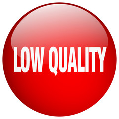 low quality red round gel isolated push button