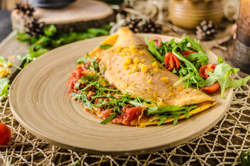 Vegetarian omelette
