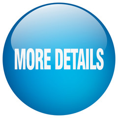 more details blue round gel isolated push button