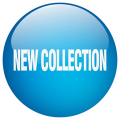 new collection blue round gel isolated push button