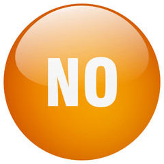 no orange round gel isolated push button