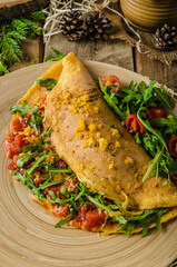Vegetarian omelette