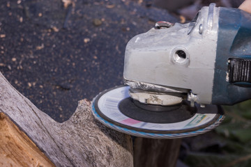 Winkelschleifer, Detailaufnahme