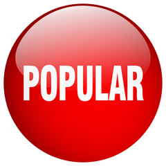 popular red round gel isolated push button