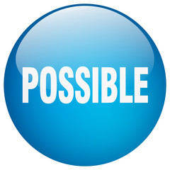 possible blue round gel isolated push button