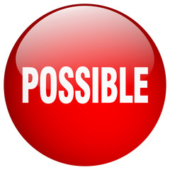 possible red round gel isolated push button