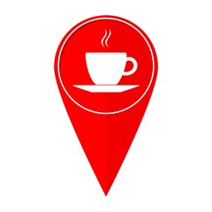 Map pointer coffee