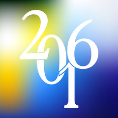 Obraz premium 2016, happy new year, merry christmas holiday