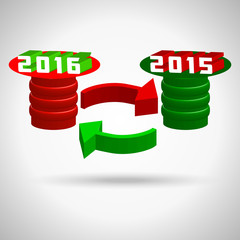 2016, happy new year, merry christmas holiday