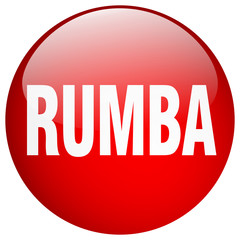 rumba red round gel isolated push button