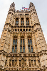 Naklejka premium Victoria Tower (98 m) - tower of Palace of Westminster. London.