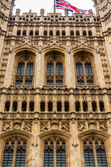 Fototapeta na wymiar Victoria Tower (98 m) - tower of Palace of Westminster. London.