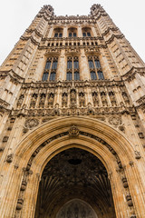 Victoria Tower (98 m) - tower of Palace of Westminster. London.