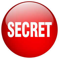 secret red round gel isolated push button