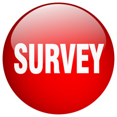 survey red round gel isolated push button