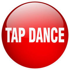 tap dance red round gel isolated push button