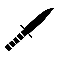 Military knife simple icon - obrazy, fototapety, plakaty