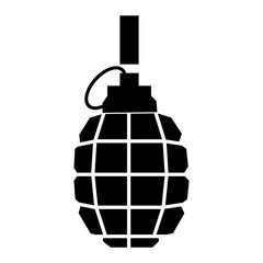 Hand grenade simple icon