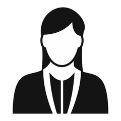 Girl avatar simple sign