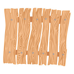 New wooden cartoon fence