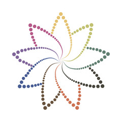 Abstract colorful shape.Vector design element