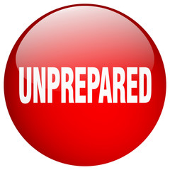 unprepared red round gel isolated push button