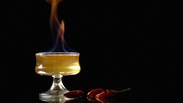 Burning drink red peppers 6