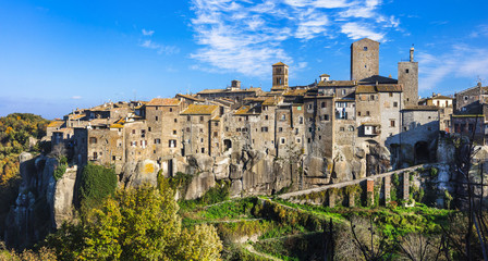most beauiful medieval villages of Italy -Vitochiano (Viterbo province) - obrazy, fototapety, plakaty