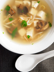 Thai soup with tofu