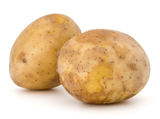 new potato tuber isolated on white background cutout