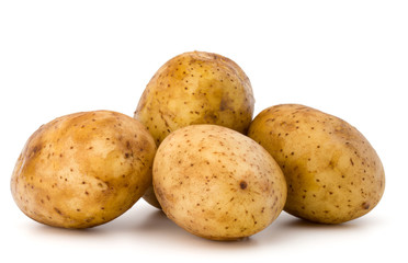 new potato tuber isolated on white background cutout