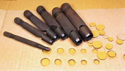 Set of metal punchers