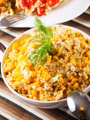 Quinoa with corn salad
