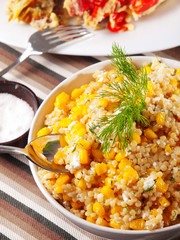 Quinoa with corn salad