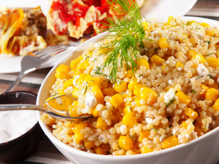 Quinoa with corn salad