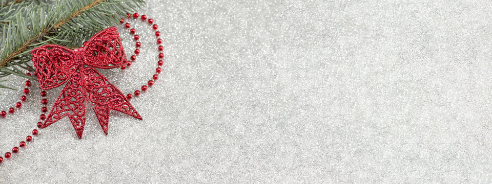 Christmas decoration banner in 8 x 3 resolution