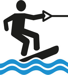 Wakeboarding pictogram