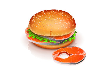 fish and burger