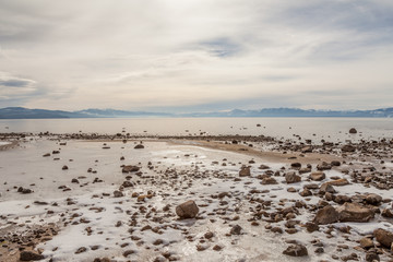 Fototapeta na wymiar Lake Tahoe in December